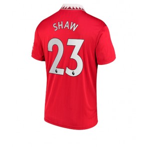 Manchester United Luke Shaw #23 Hemmatröja 2022-23 Kortärmad